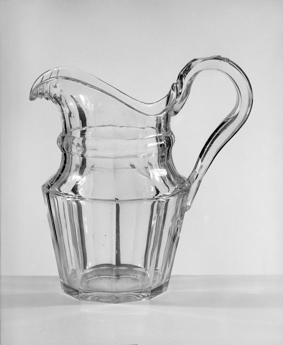 Pitcher, Blown lead glass, American 