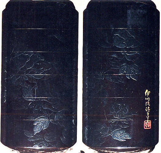 Case (Inrō) with Design of Flowering Peonies
