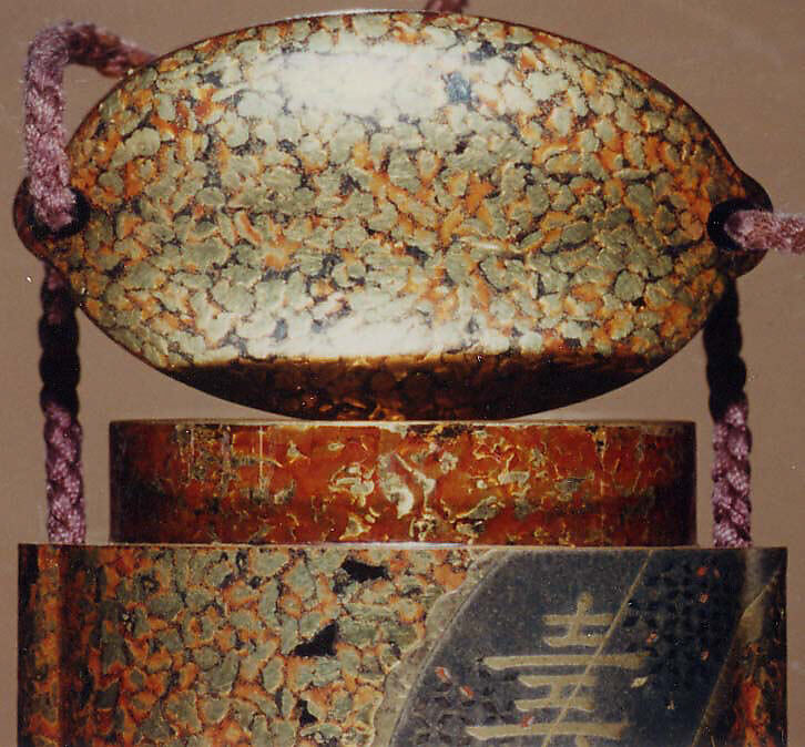 Case (Inrō) with Design of Treasure Boat on Waves (obverse); Crane in Flight and Tortoise on Rocks (reverse), Lacquer, nashiji, hirame, gold, silver, black and red hiramakie; Interior: gyobu nashiji and fundame, Japan