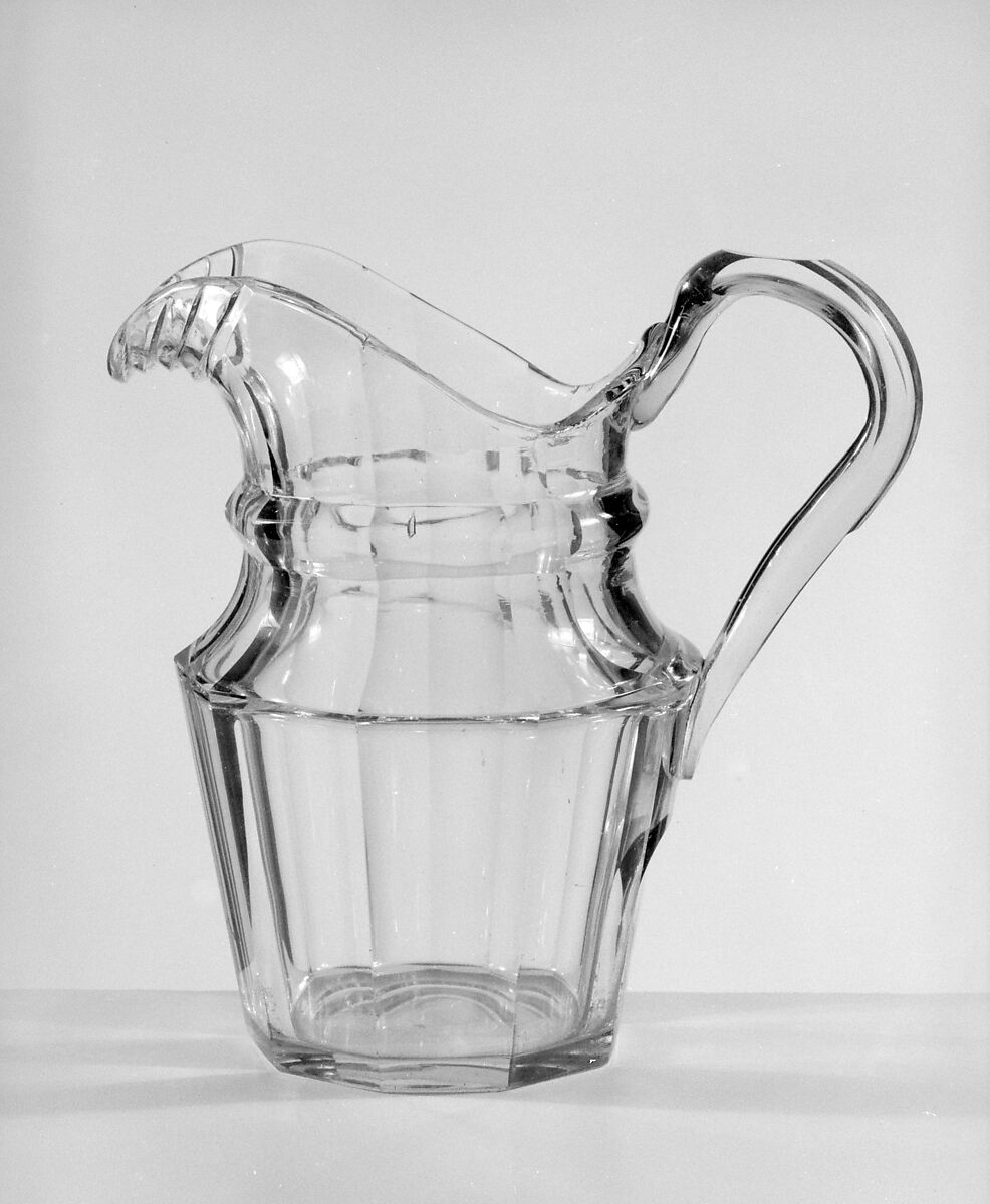 Pitcher, Blown lead glass, American 