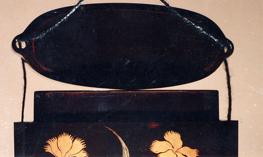 Case (Inrō) with Design of Flowering Carnations, Lacquer, roiro, gold and silver togidashi, nashiji; Interior: roiro and fundame, Japan