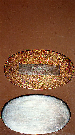 Case (Inrō) with a Fox from the Kyōgen Play The Fox Hunter (Tsurigitsune); Hunter behind Haystacks from the Kyōgen Play "Hakuzōsu" (reverse), Shibata Zeshin (Japanese, 1807–1891), Gold and silver maki-e with colored lacquer on black lacquer
Ojime: gilded metal with fox-monk
Netuske: Lacquer oval box with diamond floral design (signed Kiyoharu), Japan