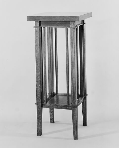 Plant Stand, Frank Lloyd Wright (American, Richland Center, Wisconsin 1867–1959 Phoenix, Arizona), White oak, American 