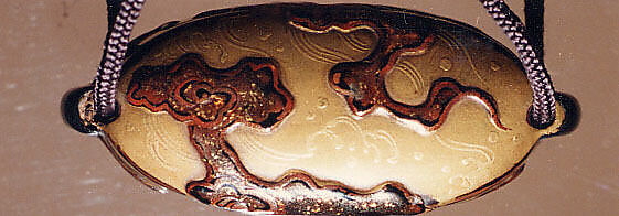 Case (Inrō) with Design of Dragon on Background of Clouds and Waves, Lacquer, roiro, fundame, gold, brown and red hiramakie, metal cord runners; Interior: nashiji and fundame, Japan