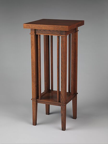 Plant Stand, Frank Lloyd Wright (American, Richland Center, Wisconsin 1867–1959 Phoenix, Arizona), White oak, American 