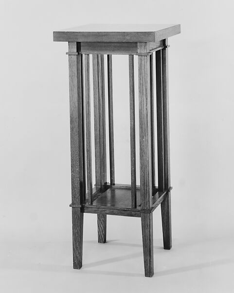 Plant Stand, Frank Lloyd Wright (American, Richland Center, Wisconsin 1867–1959 Phoenix, Arizona), White oak, American