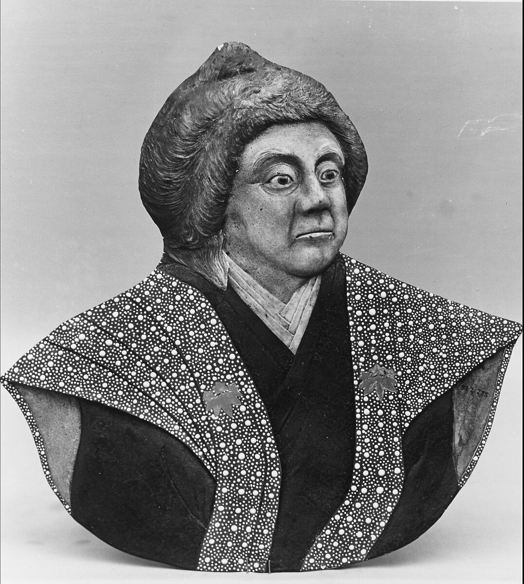 Bust, Miyagawa Kozan (1842–1916), Porcelain, Japanese