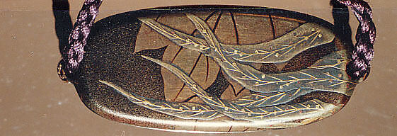 Case (Inrō) with Design of Two Hō-ō Birds in Flight among Flowering Kiri Branches, Lacquer, roiro, nashiji, gold and silver hiramakie, togidashi, kirigane; Interior: nashiji and fundame, Japan
