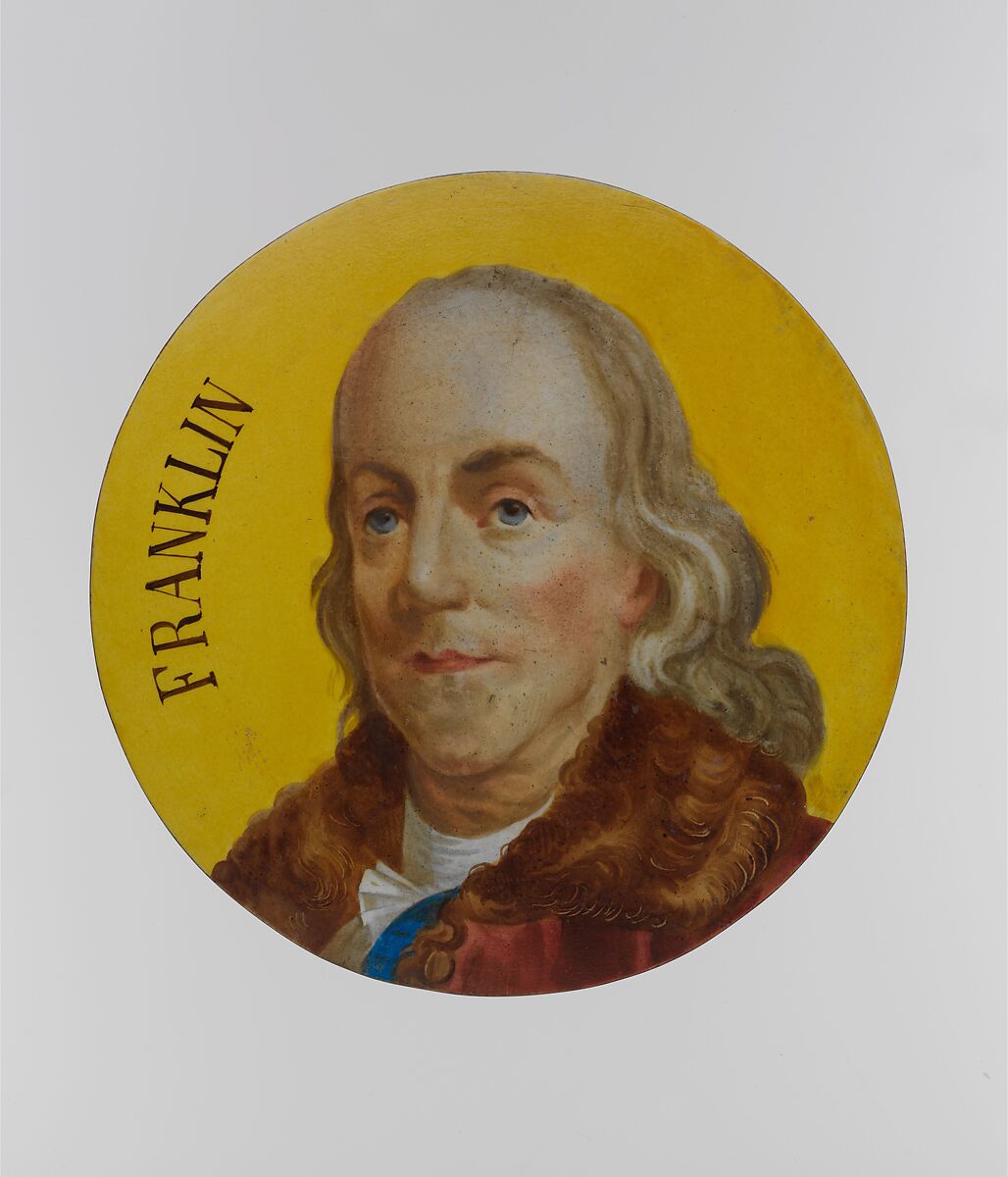 Benjamin Franklin, Possibly after Joseph Siffred Duplessis (French, Carpentras 1725–1802 Versailles), Faience, French 