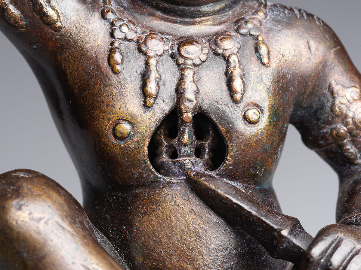 Esoteric Personification of the Vajra, Copper with traces of gilding, Nepal, Kathmandu Valley