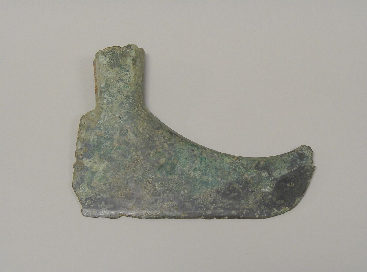 Boat-Shaped Hafted Ax, Bronze, Vietnam (North, Dong Song Culture)