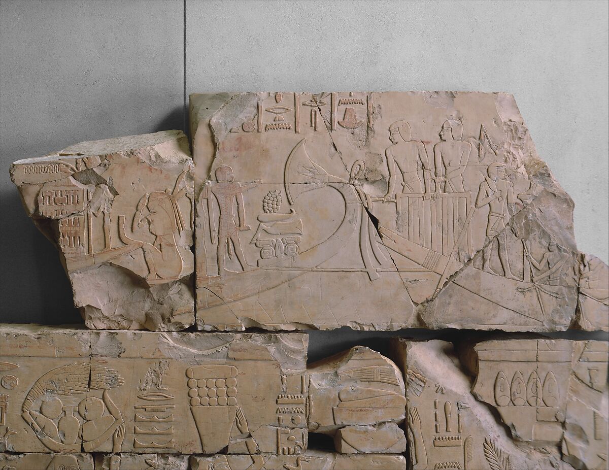 Reliefs from the Tomb of Nespekashuty (see 23.3.468), Limestone, paint 