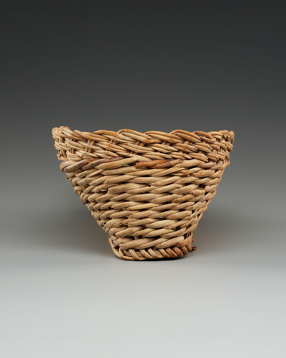 Lid of basket, Basketry