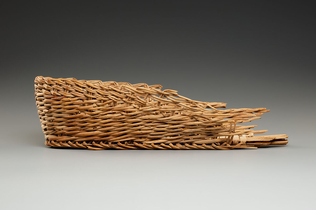 Lid of basket, Basketry