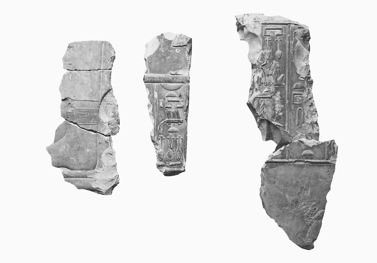 Relief preserving part of a scene with the king and queen - see 26.3.353-4, Limestone, paint