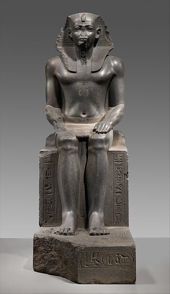 Colossal Seated Statue of a Pharaoh, Granodiorite