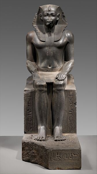 Colossal Seated Statue of a Pharaoh, Granodiorite