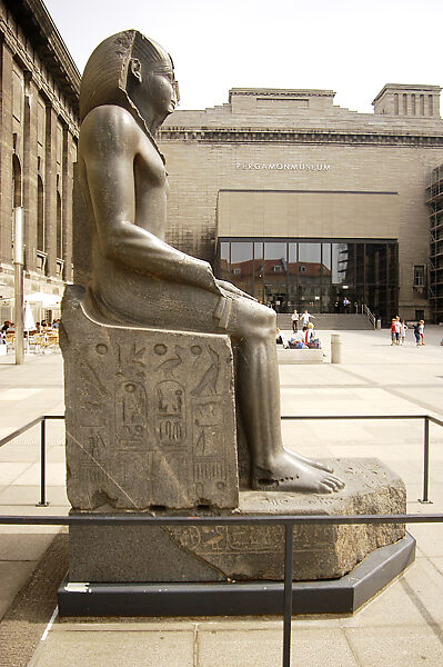 Colossal Seated Statue of a Pharaoh, Granodiorite