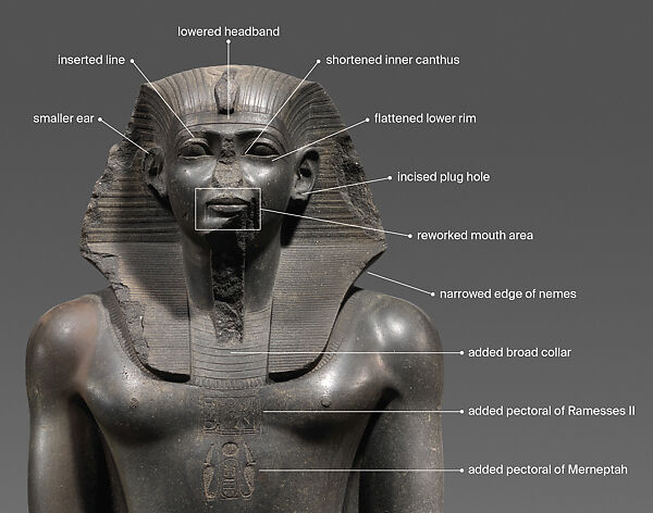 Colossal Seated Statue of a Pharaoh, Granodiorite