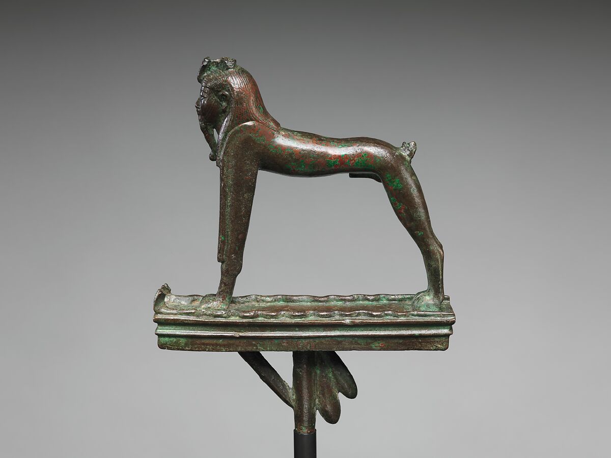 <em>Sib</em> sphinx for a barque, Leaded bronze
