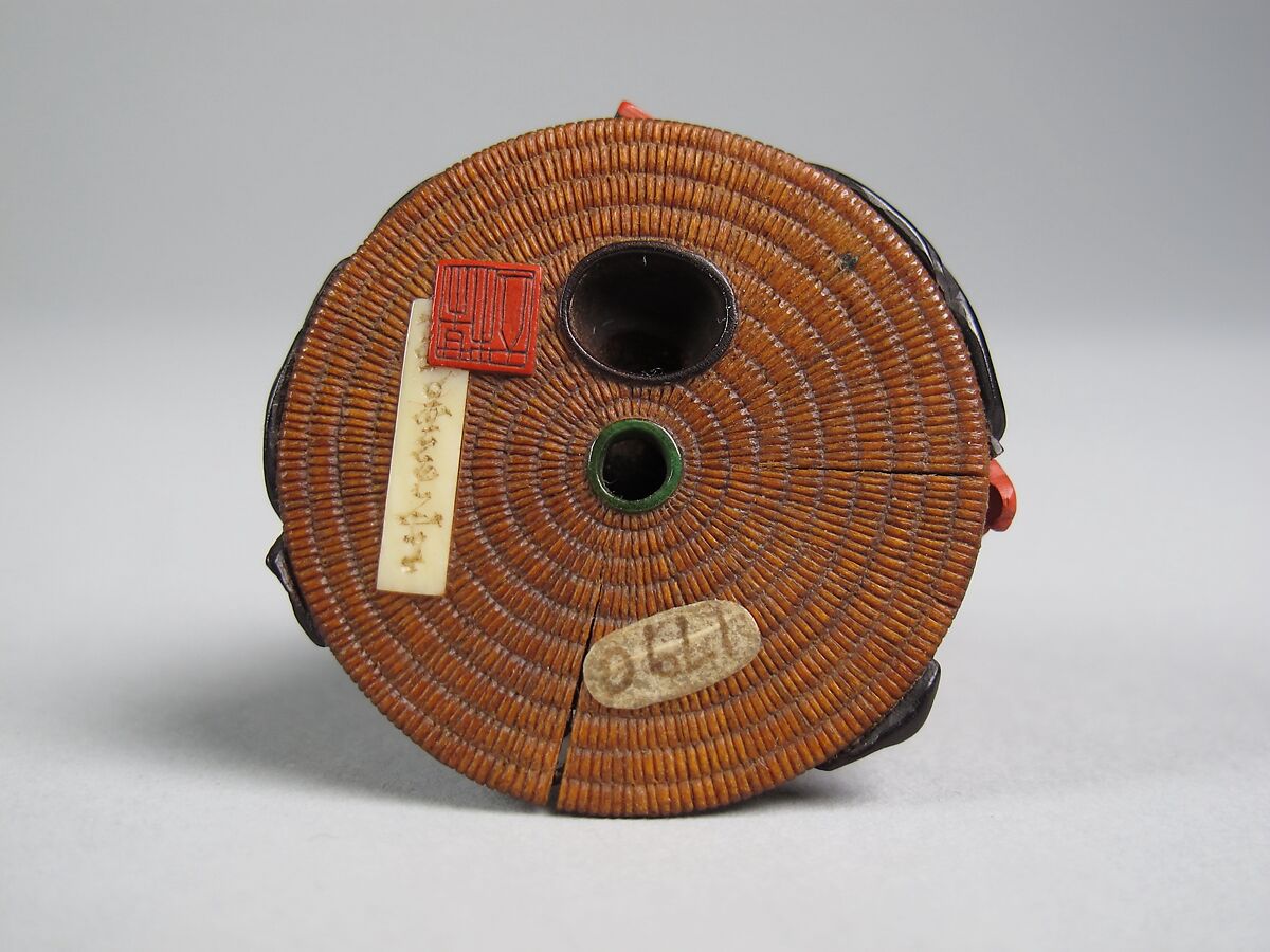 Netsuke of Wood Carver, Wood and ivory, Japan