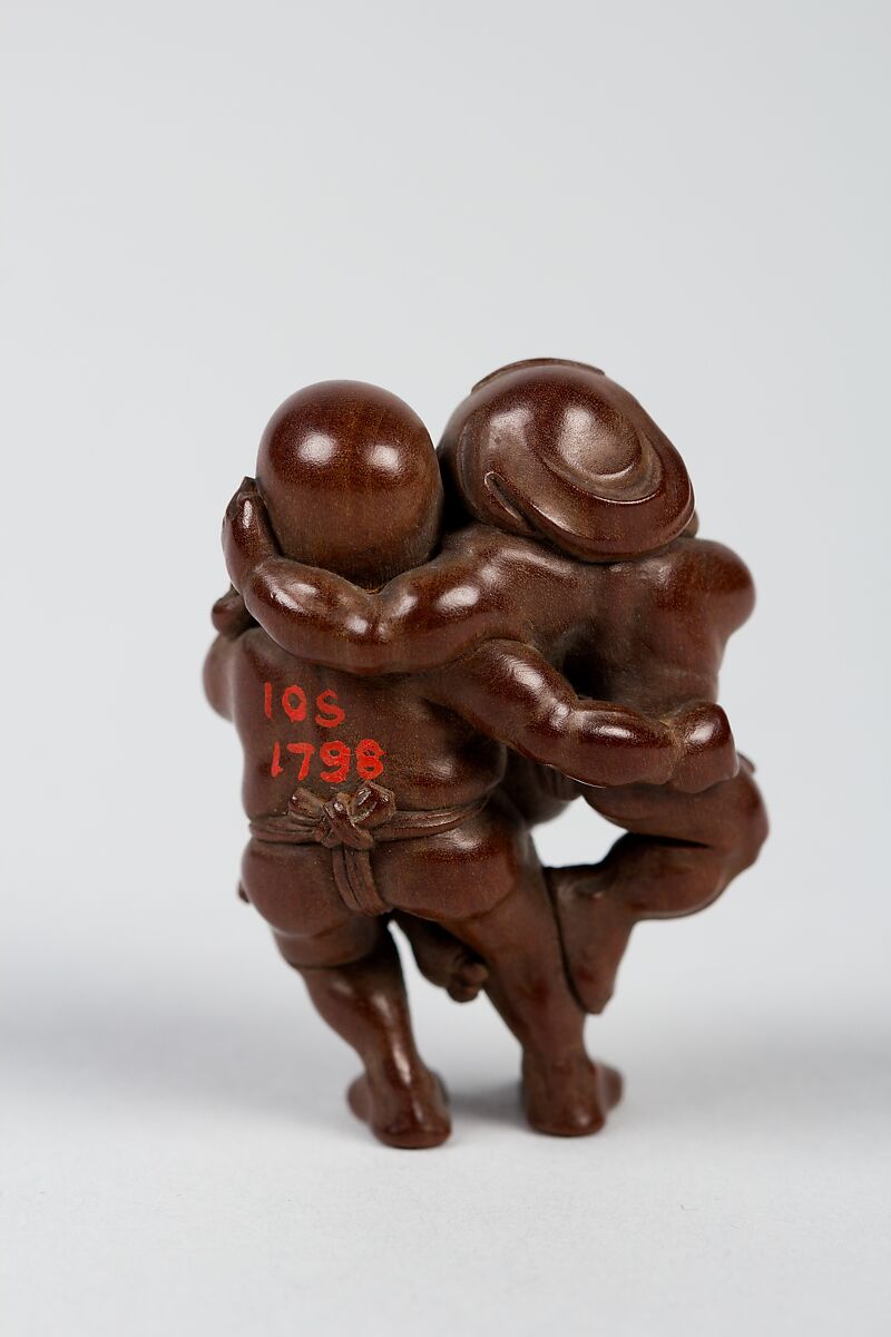 Netsuke of Two Figures, Wood, Japan