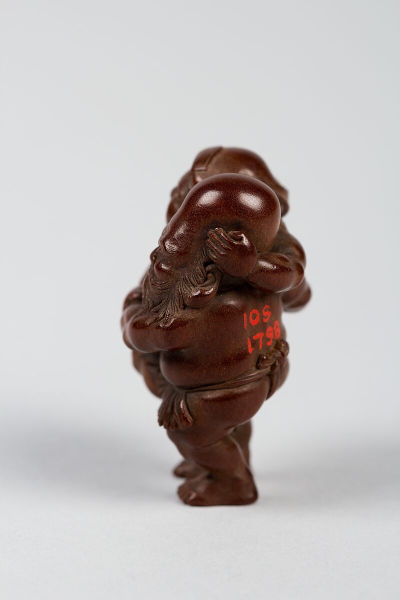 Netsuke of Two Figures, Wood, Japan