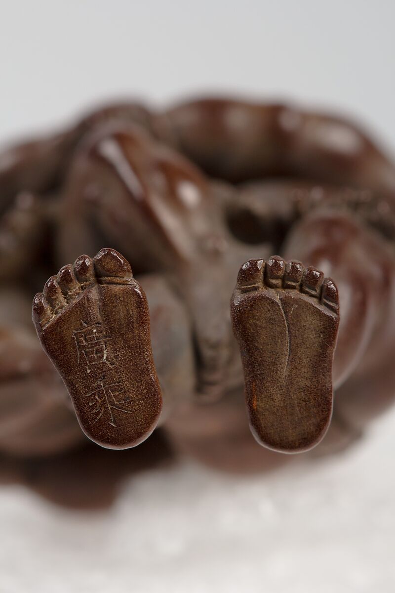 Netsuke of Two Figures, Wood, Japan
