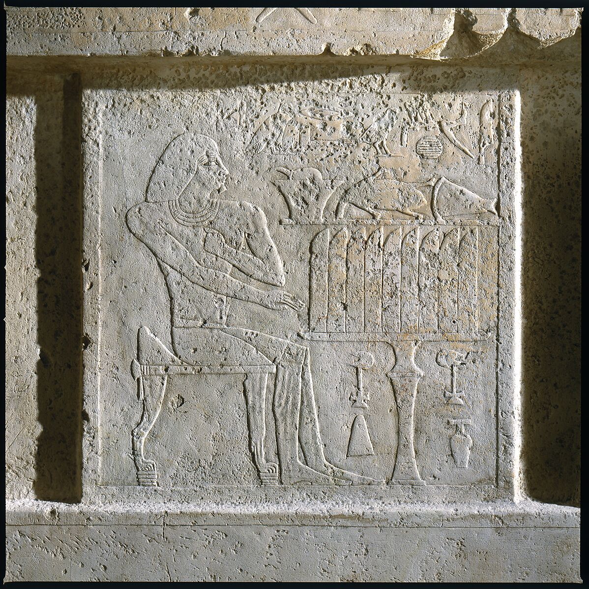 Tomb Chapel of Raemkai, Limestone, paint