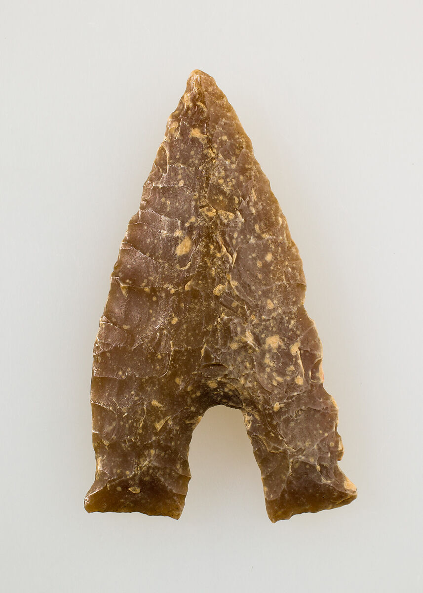 Hollow-Base Projectile Point, Flint 