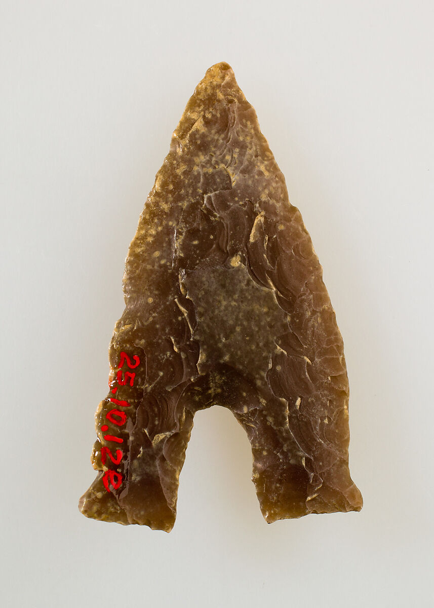 Hollow-Base Projectile Point, Flint
