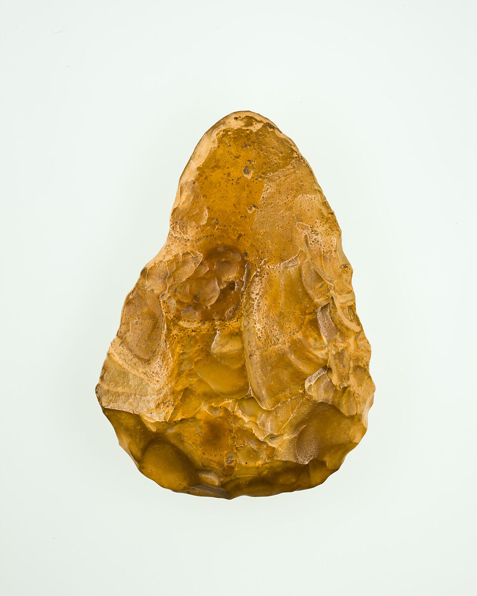Biface, commonly referred to as a hand ax, Flint 