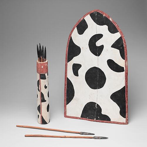 Model Shield, Spear Case, and Spears