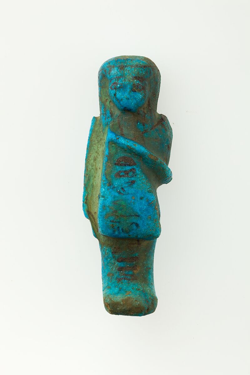 Overseer Shabti of Henettawy (C), Daughter of Isetemkheb, Faience 