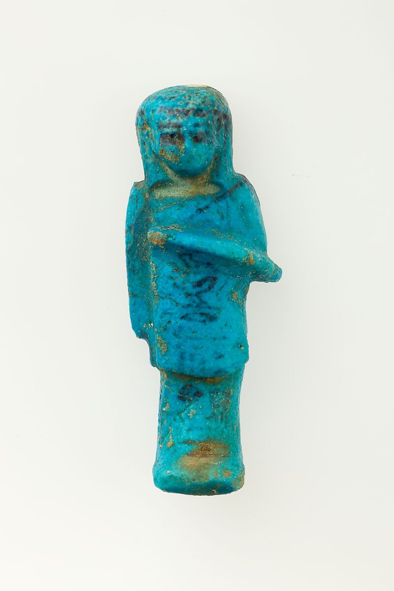 Overseer Shabti of Henettawy (C), Daughter of Isetemkheb, Faience 