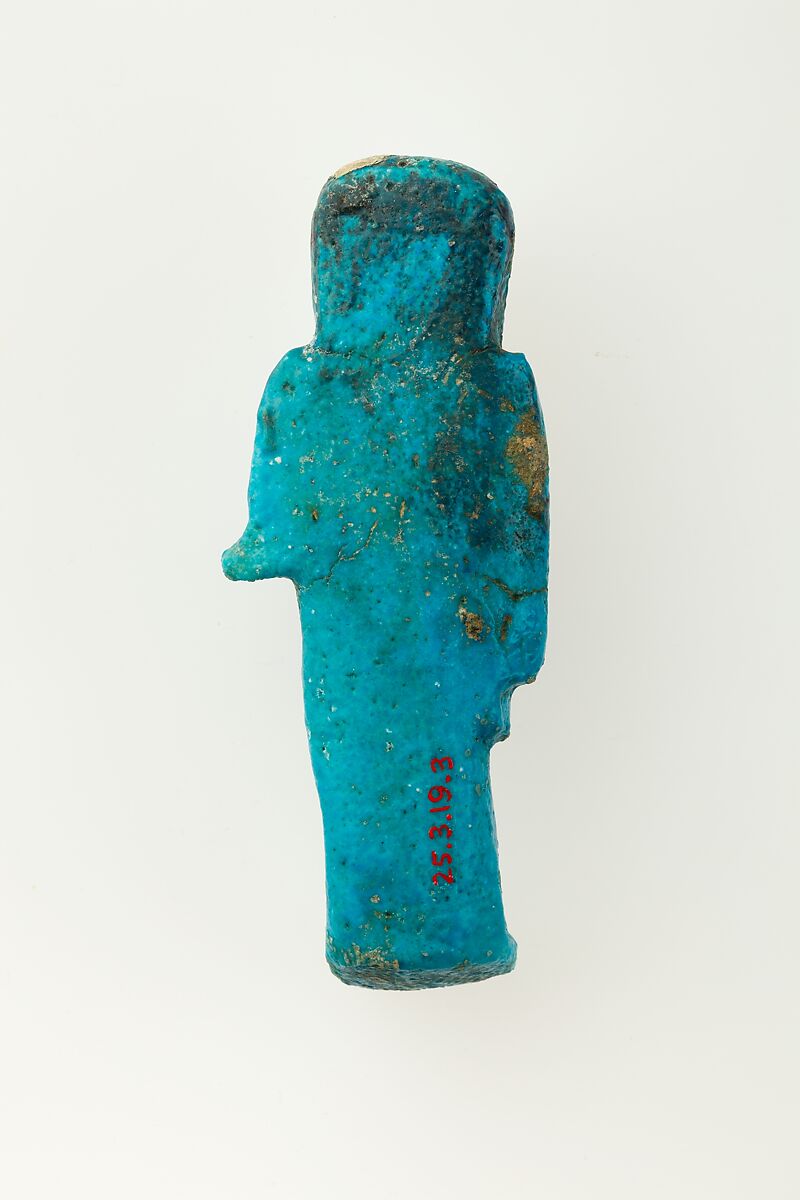 Overseer Shabti of Henettawy (C), Daughter of Isetemkheb, Faience