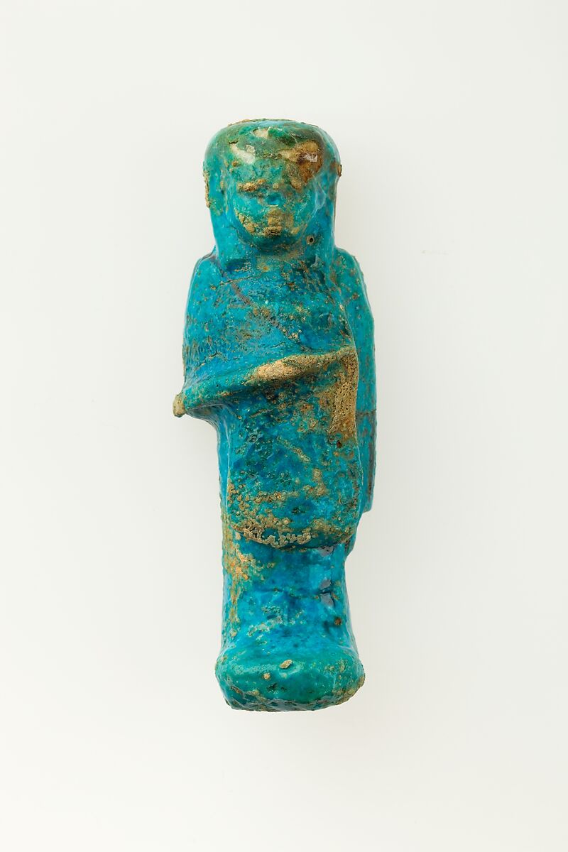 Overseer Shabti of Henettawy (C), Daughter of Isetemkheb, Faience 