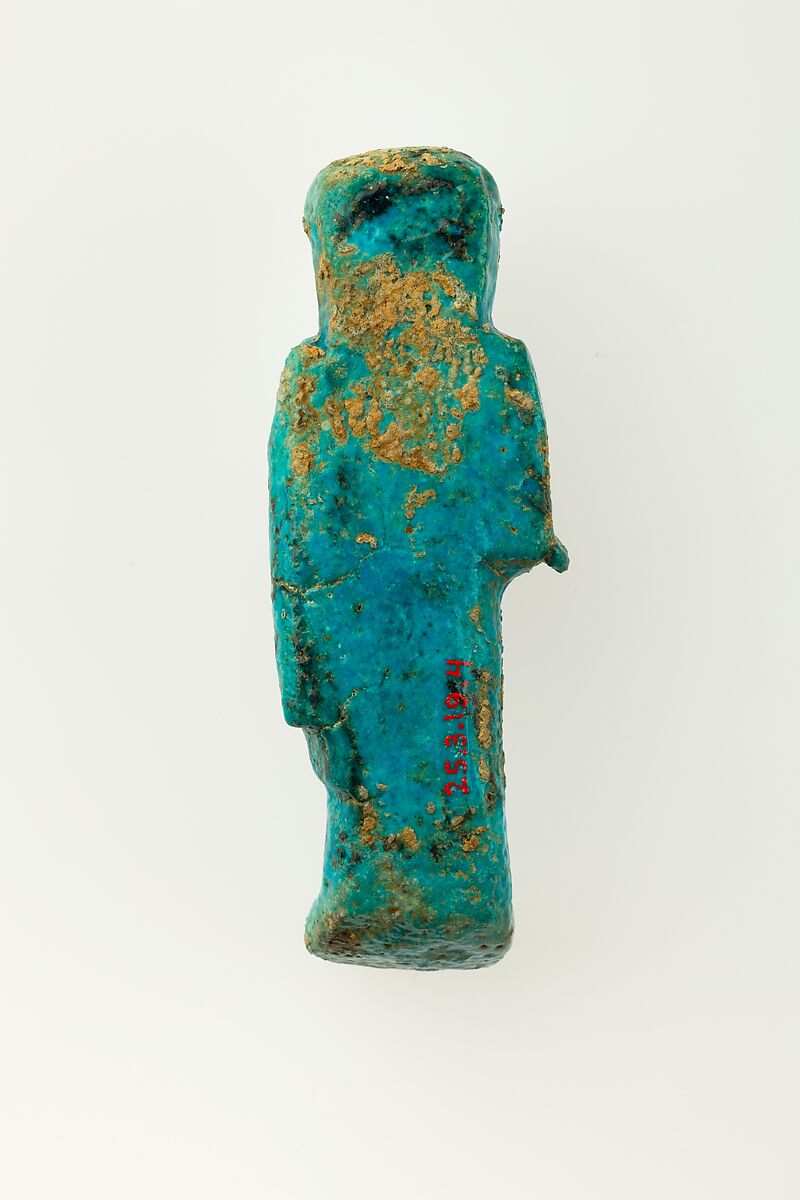 Overseer Shabti of Henettawy (C), Daughter of Isetemkheb, Faience