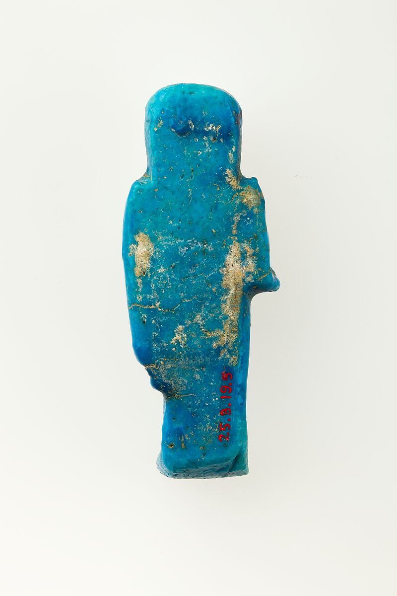 Overseer Shabti of Henettawy (C), Daughter of Isetemkheb, Faience