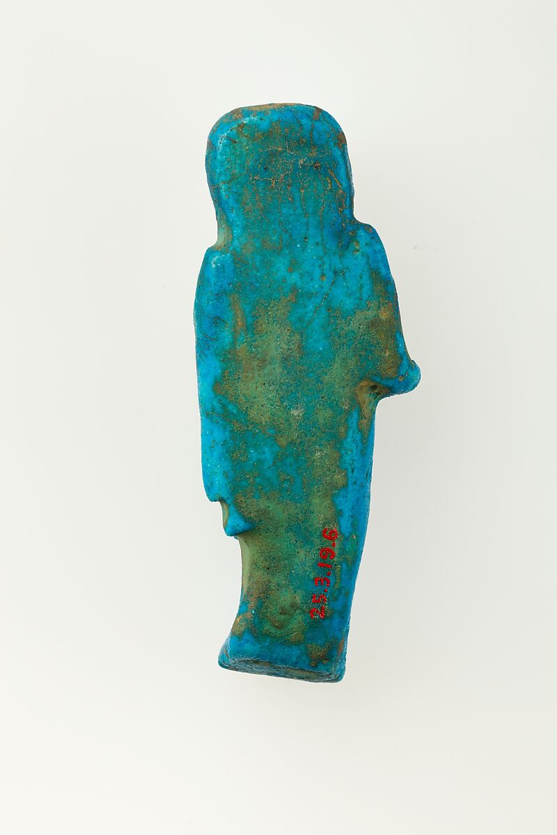 Overseer Shabti of Henettawy (C), Daughter of Isetemkheb, Faience