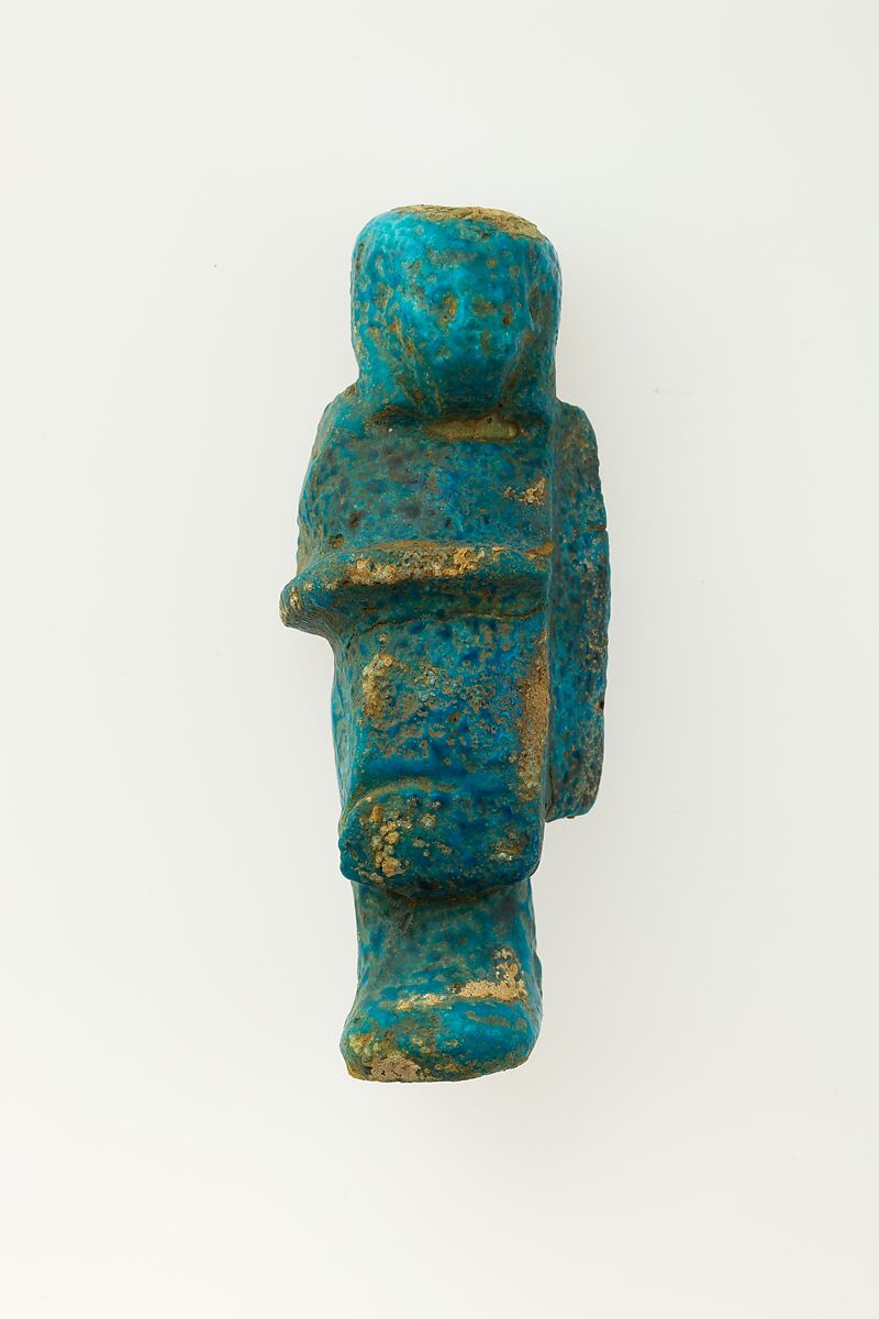 Overseer Shabti of Henettawy (C), Daughter of Isetemkheb, Faience 