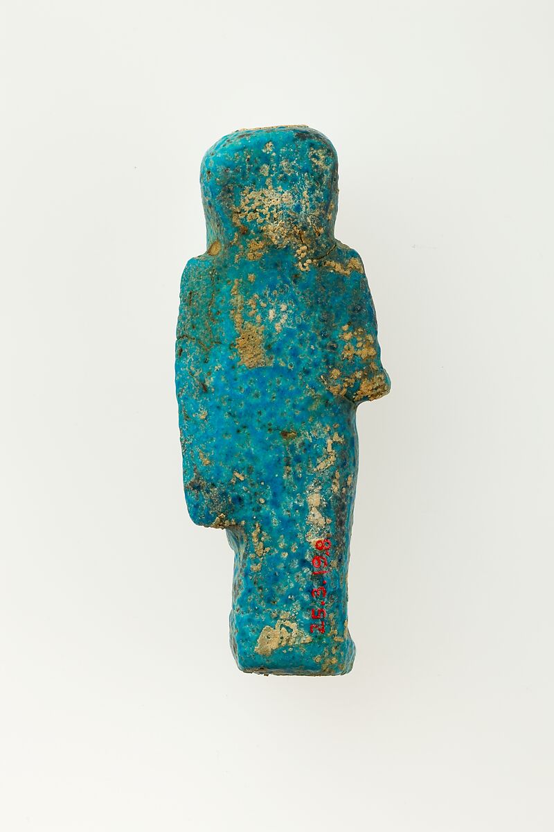 Overseer Shabti of Henettawy (C), Daughter of Isetemkheb, Faience