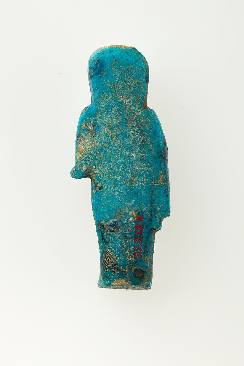 Overseer Shabti of Henettawy (C), Daughter of Isetemkheb, Faience