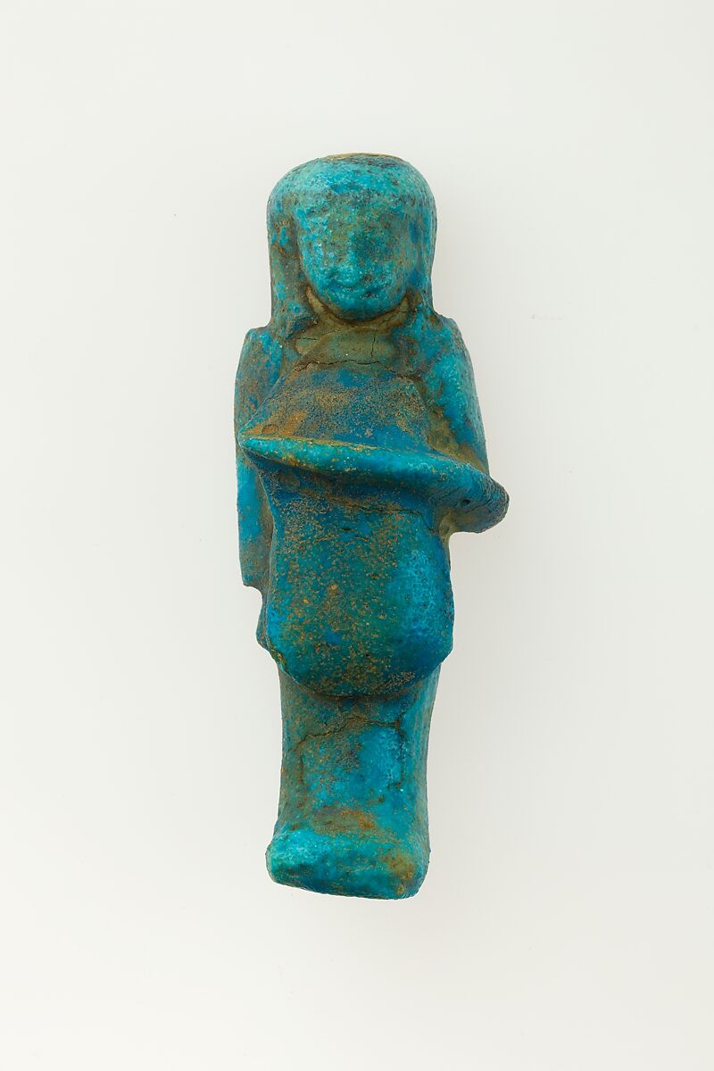 Overseer Shabti of Henettawy (C), Daughter of Isetemkheb, Faience 