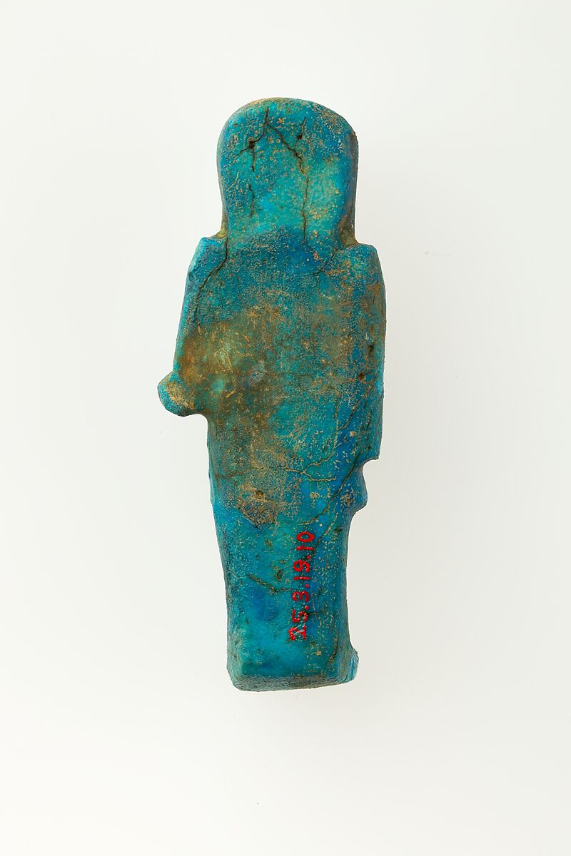 Overseer Shabti of Henettawy (C), Daughter of Isetemkheb, Faience