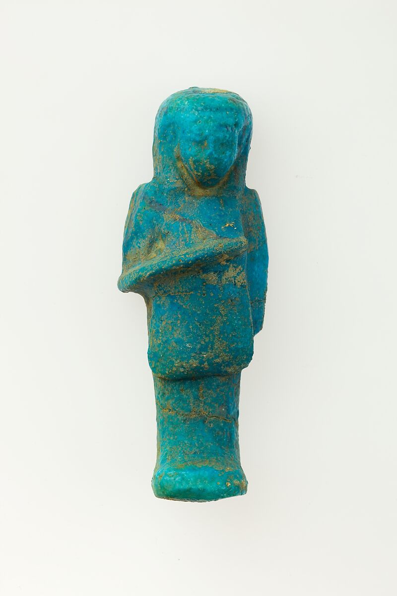 Overseer Shabti of Henettawy (C), Daughter of Isetemkheb, Faience 