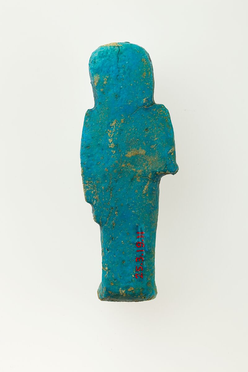 Overseer Shabti of Henettawy (C), Daughter of Isetemkheb, Faience