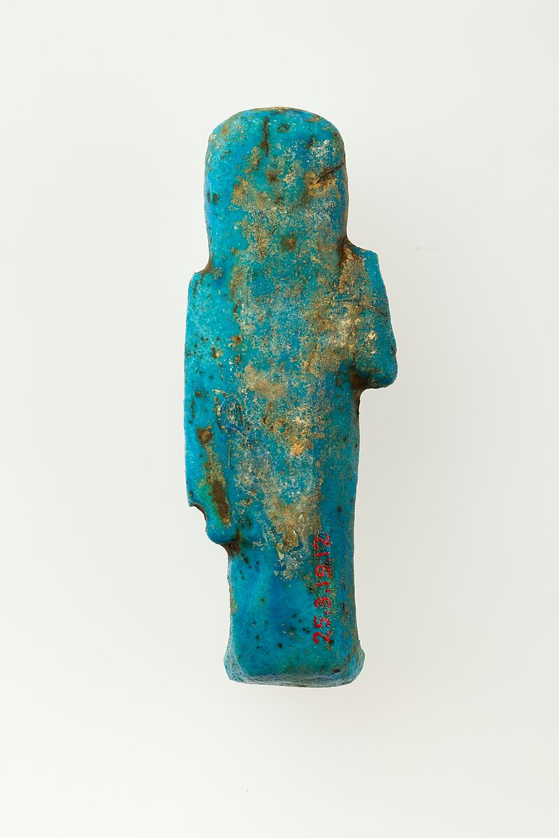 Overseer Shabti of Henettawy (C), Daughter of Isetemkheb, Faience