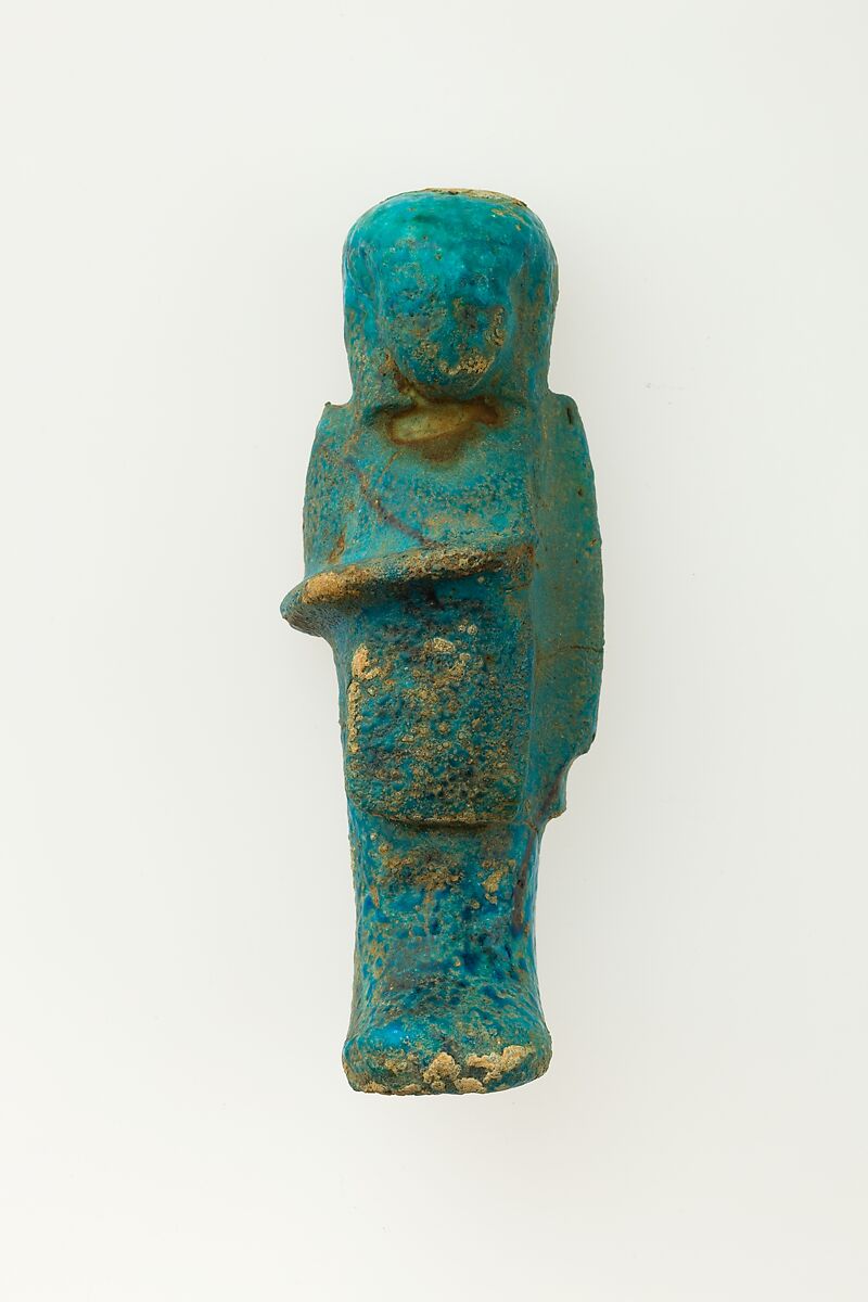 Overseer Shabti of Henettawy (C), Daughter of Isetemkheb, Faience 