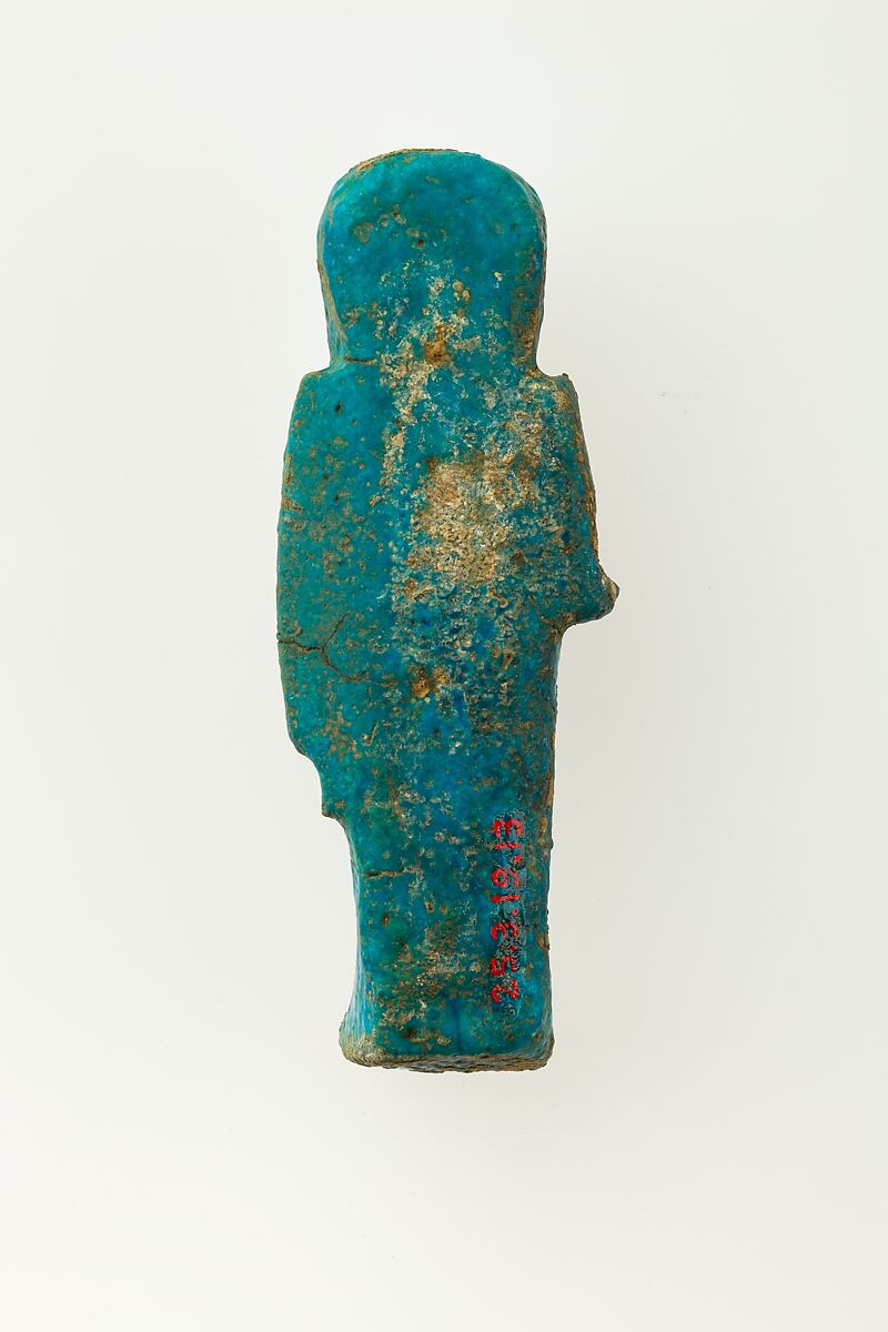 Overseer Shabti of Henettawy (C), Daughter of Isetemkheb, Faience